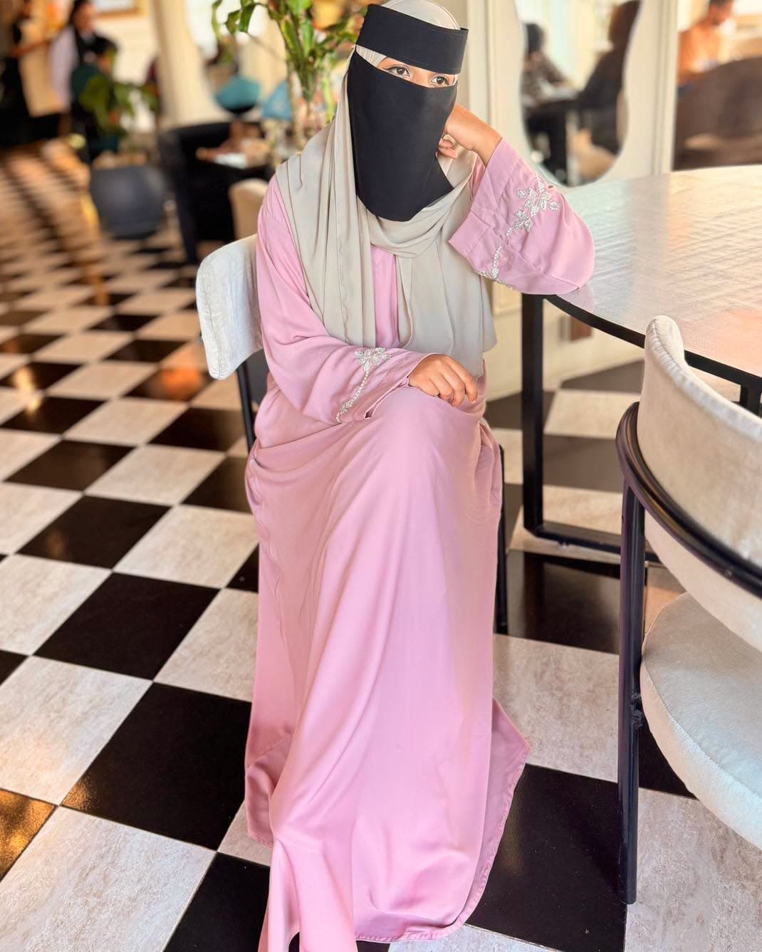 Rose Pink Abaya